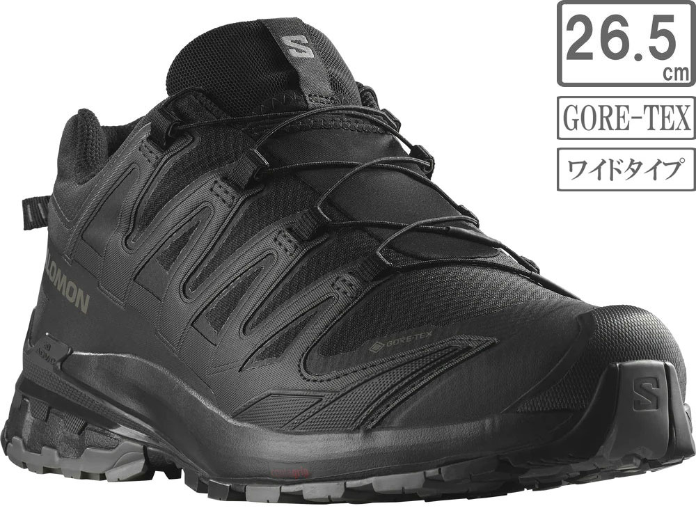 �y�����Y�z�y���C�h�zXA PRO 3D V9 WIDE GTX �y�u���b�N/�t�@���g��/�s���[�^�[�z�y26.5cm�z