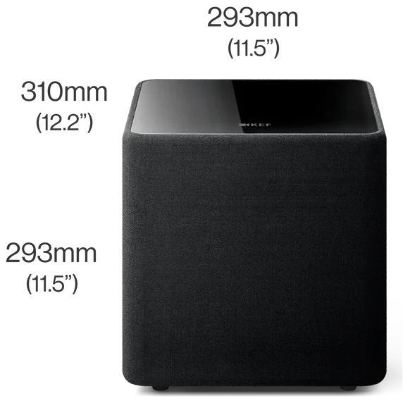 KEF JAPAN Kube 8 MIE(ブラック) サブウーファー Subwoofer
