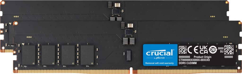 Crucial クルーシャル 128GB Kit(2x64GB)DDR5-6400 CUDIMM CL52