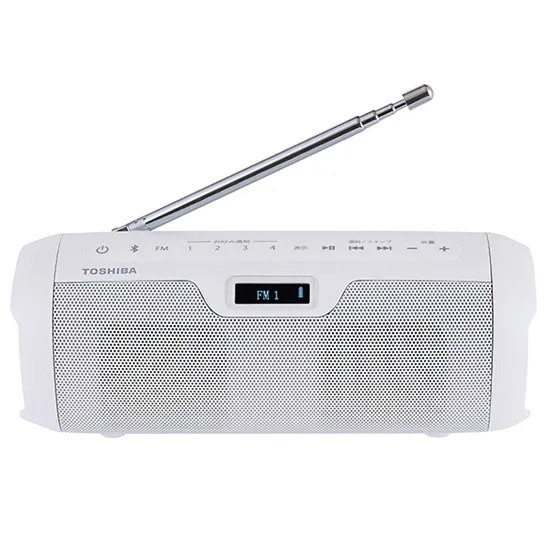 TOSHIBA 東芝 【梱包B級品】TY-SBR10-W ホワイト Bluetoothスピーカー