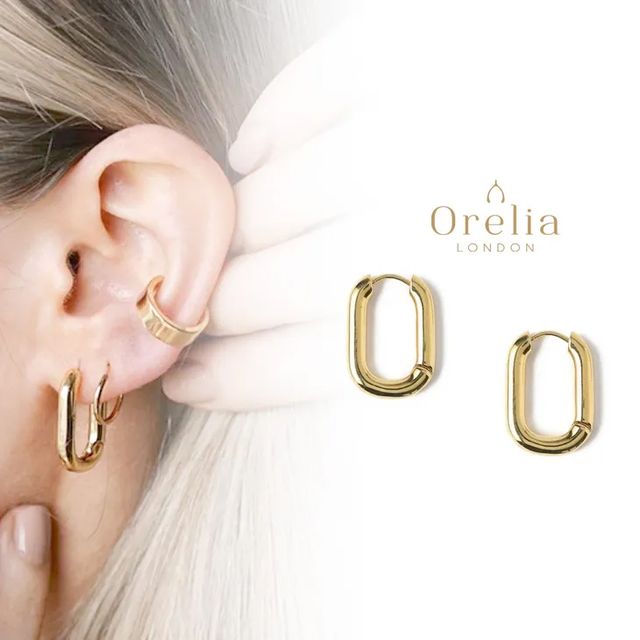 �y�I�[�N�V�������i�z�s�A�X �S�[���h�J���[ Chunky Oval Hoops �`�����L�[�I�[�o���t�[�v�X ORE24550
