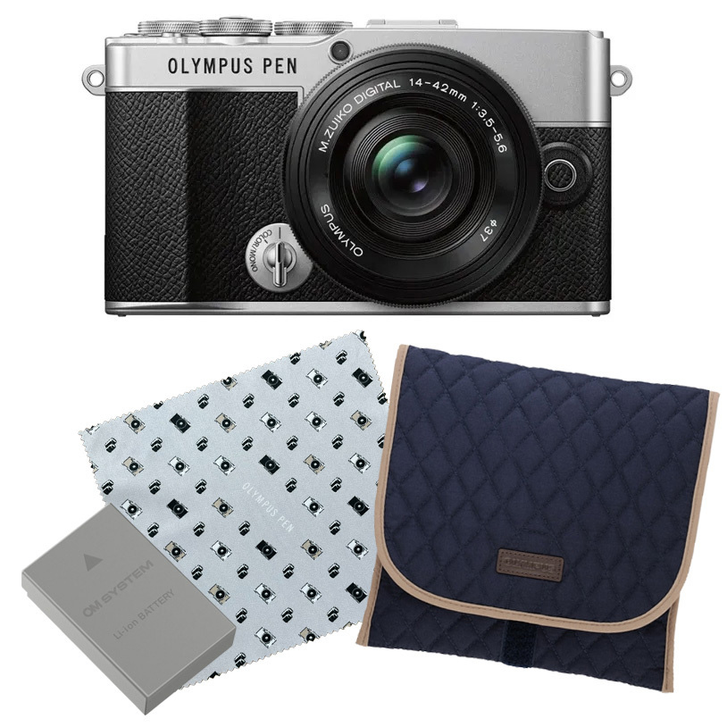 PEN E-P7 14-42mm�����Y�L�b�g�@�V���o�[ �B�e�����Z�b�g
