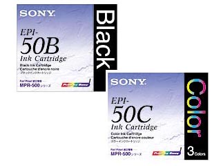 SONY �C���N�J�[�g���b�W�iEPI-50�j �u���b�N���J���[���������Z�b�g�I�ɂ��Ă̊��z�E�]���E���R�~�i�N�`�R�~�j�����L�����������B