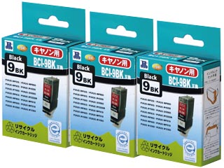 JIT-C09B CANON BCI-9BK�i9PGBK�j�Ή����T�C�N���C���N �u���b�N ��������3�{�Z�b�g�I�ɂ��Ă̊��z�E�]���E���R�~�i�N�`�R�~�j�����L�����������B