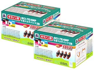 JIT-C07E4P CANON BCI-7e 4MP�Ή� 4�F�Z�b�g ���T�C�N���C���N ��������2�{�Z�b�g�I�ɂ��Ă̊��z�E�]���E���R�~�i�N�`�R�~�j�����L�����������B
