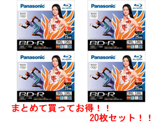 �^��p�u���[���C�f�B�X�N�i25GB BD-R �ǋL�^�j 20���Z�b�g �iLM-BR25AP5C�~4�j�ɂ��Ă̊��z�E�]���E���R�~�i�N�`�R�~�j�����L�����������B