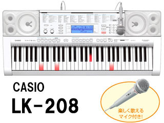 新品高評価CASIO 光ナビゲーション付　電子キーボード　LK-208 カシオ