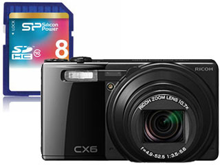CX6�i�u���b�N�j�{8GB SDHC�������[�J�[�h �Z�b�g�@�ɂ��Ă̊��z�E�]���E���R�~�i�N�`�R�~�j�����L�����������B