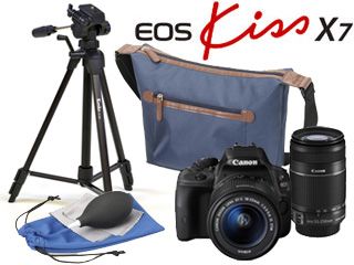 CANON/キヤノン 【完了】EOS Kiss X7・ダブルズームキット＋カメラ 