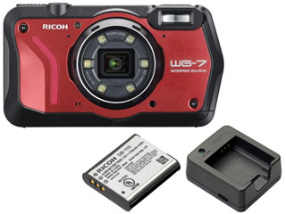 RICOH リコー WG-7 レッド＋DB-110 バッテリー＋BJ-11 充電器セット
