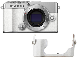 PEN E-P7 ボディー(ホワイト)+CS-54B WHT(ホワイト)本革 PEN E-P7 ボディー(ホワイト)+CS-54B WHT(ホワイト)本革