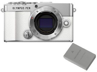 PEN E-P7 ボディー（ホワイト）　ミラーレス一眼カメラ＋BLS-50 リチウムイオン充電池セット