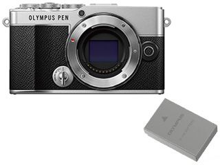 PEN E-P7 ボディー（シルバー）　ミラーレス一眼カメラ＋BLS-50 リチウムイオン充電池セット