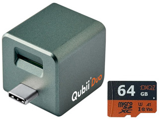 USB Type-C iPhone/Android両対応 microSDリーダー Qubii Duo MKPQC