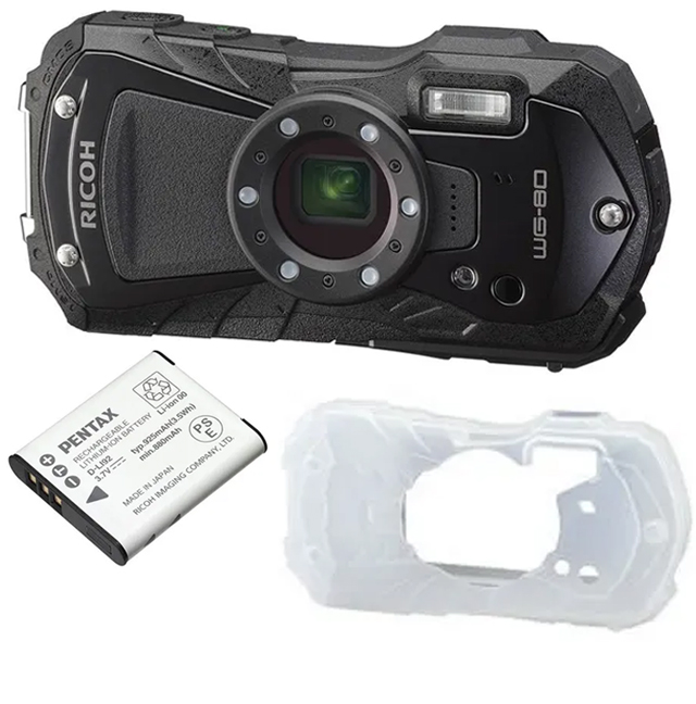 RICOH リコー WG-80（ブラック） 防水コンパクトデジタルカメラ