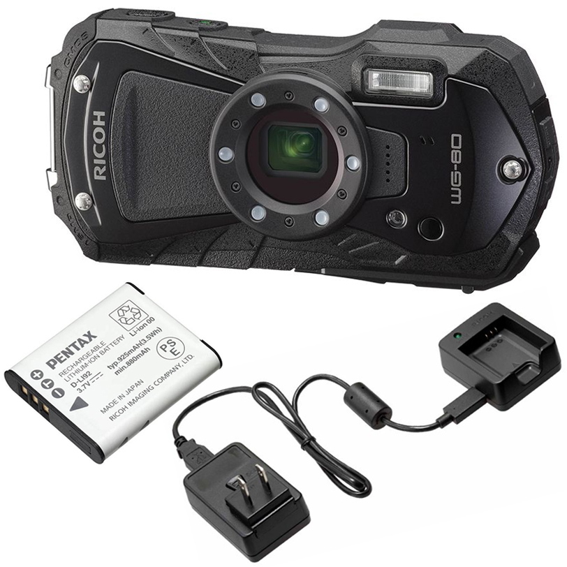 RICOH リコー WG-80（ブラック） 防水コンパクトデジタルカメラ