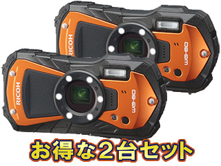 RICOH WG-80（オレンジ）×2台セット【wg80set】 【 ムラウチドットコム 】