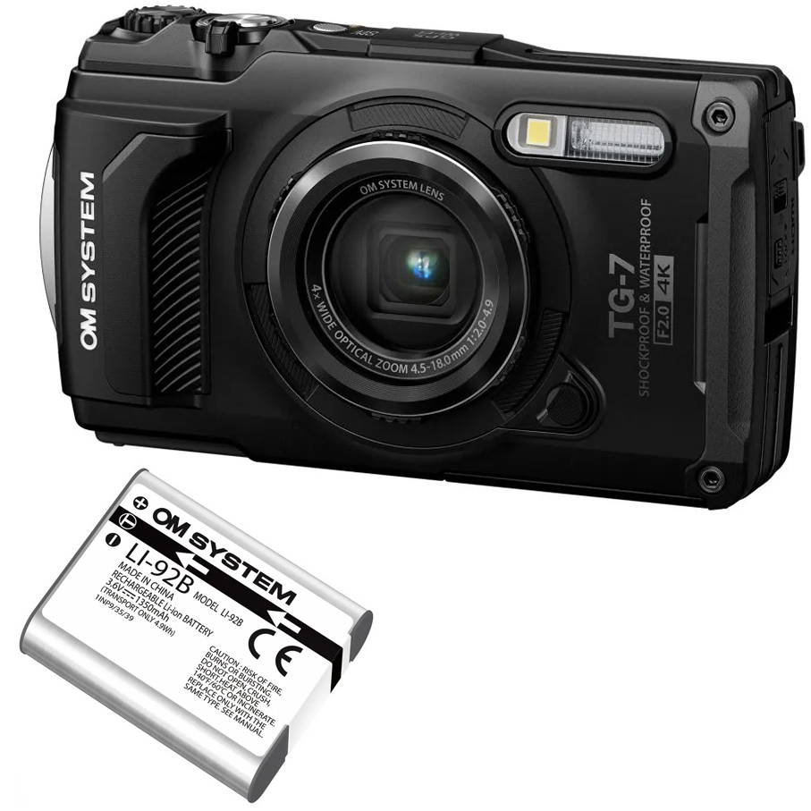 OM SYSTEM オーエムシステム Tough TG-7(ブラック) コンパクトデジタル