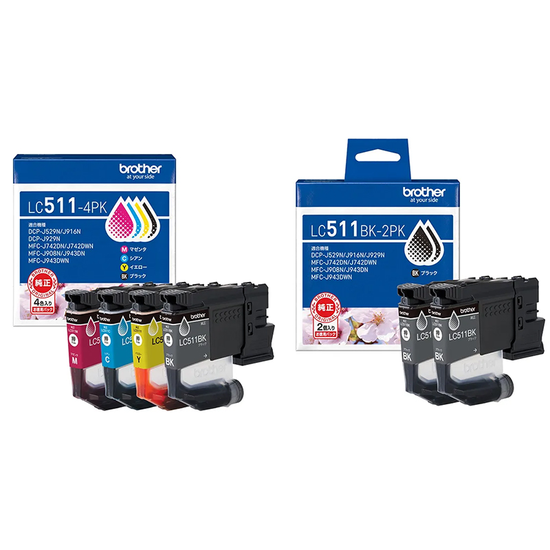 CNJ[gbW LC511-4PK + LC511BK-2PK Zbg
