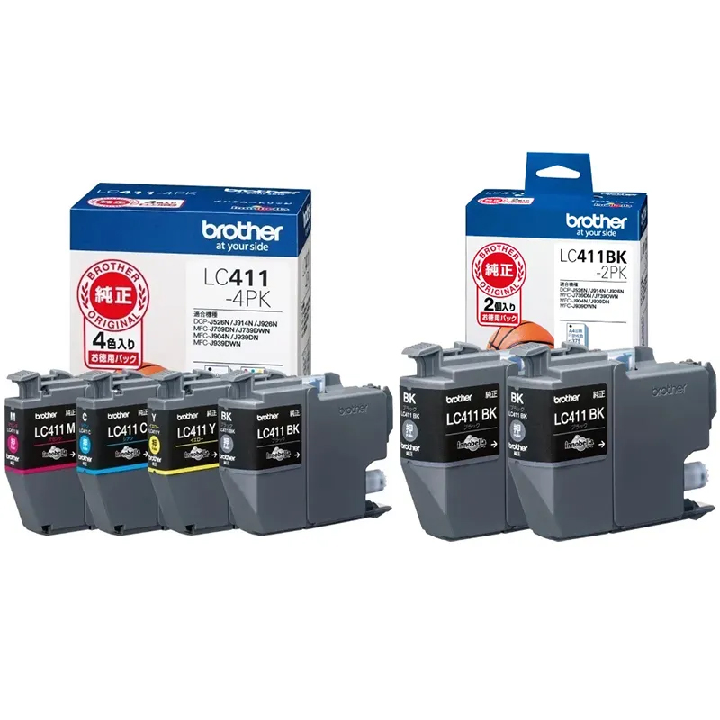 CNJ[gbW 4FpbN+ubN2 LC411-4PK+LC411BK-2PK