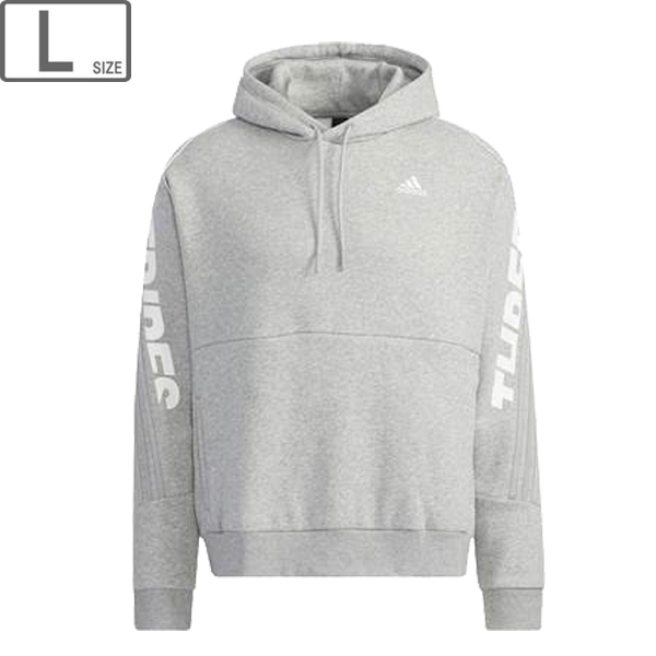 【メンズ】スウェットパーカー M WORD 【ミディアムグレー】【Lサイズ】 BN647