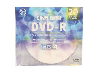 VERTEX DVD-R(Video with CPRM) 1回録画用 120分 1-16倍速 20P DR-120DVX.20CAN