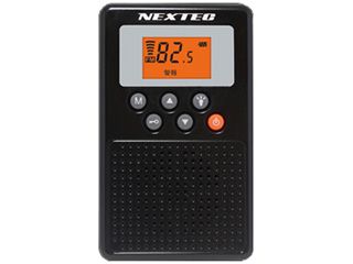 NEXTEC NX-W109RD(ブラック)　防災ラジオ