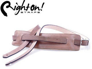 SLIM Beige(ベージュ) ギター・ベース用ストラップ【RIGHT ON STRAP