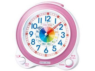 【在庫限り】KR887P 目ざまし時計 (ピンク） 知育時計/ライト/子供向け