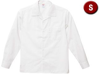 T/C オープンカラー ロングスリーブ シャツ Sサイズ (オフホワイト) 176001-3