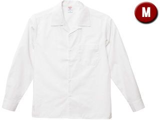 T/C オープンカラー ロングスリーブ シャツ Mサイズ (オフホワイト) 176001-3