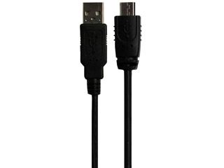 CYBER・USB2.0コントローラー充電ケーブル4m ブラック CY-P4US2C4-BK【PS4】