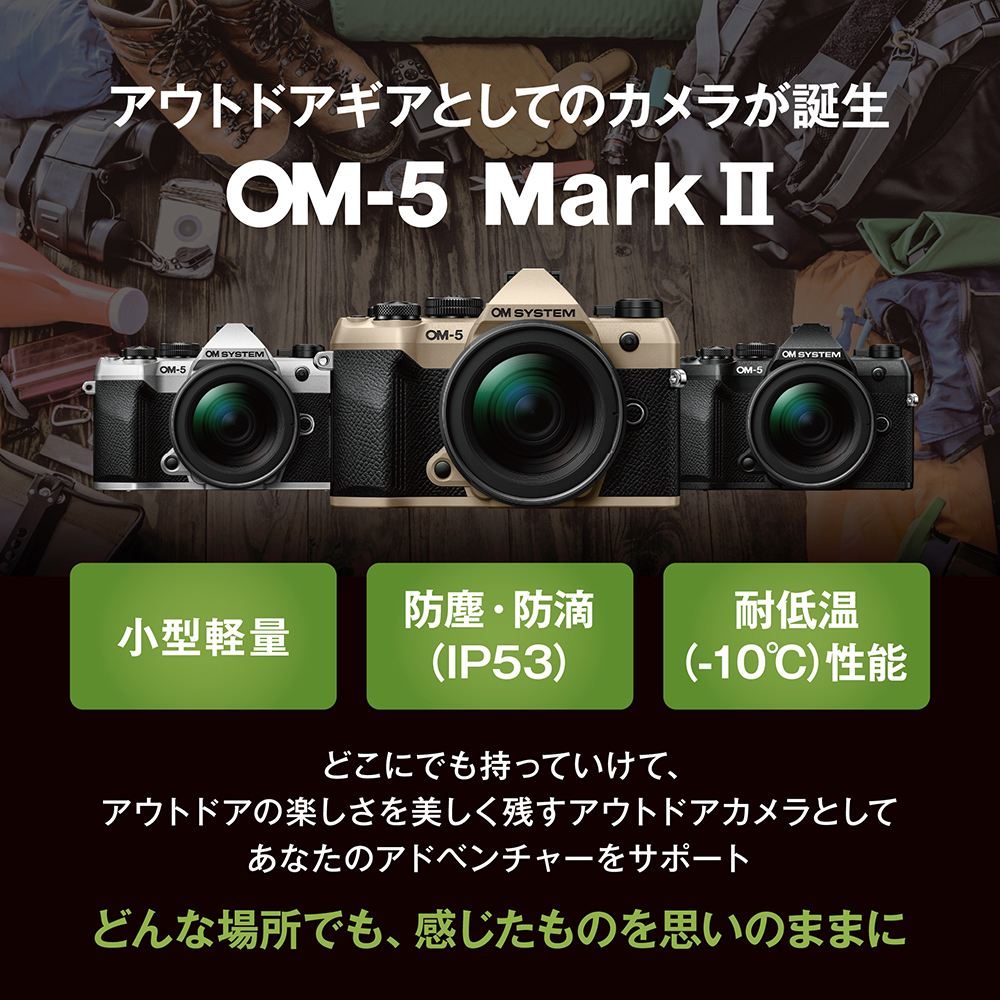 OM SYSTEM オーエムシステム 【純正スペア電池プレゼント】OM-5 Mark