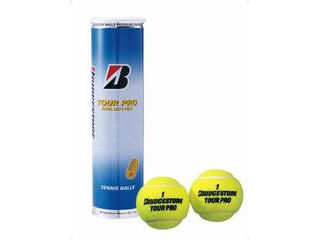 BBATP4 TOUR PRO硬式テニスボール イエロー 4個入り プラスチック缶