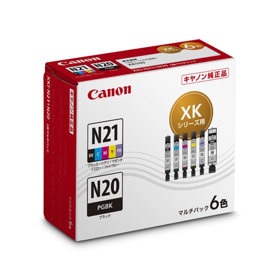 PIXUS XK500pCN^N XKI-N21iBK/C/M/Y/PBj+XKI-N20 }`pbN XKI-N21+N20/6MP 5333C001