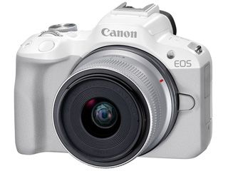 EOS R50・RF-S18-45 IS STMレンズキット ホワイト ミラーレスカメラ