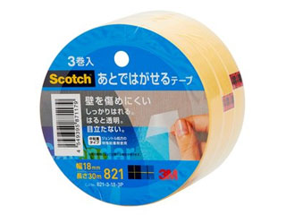 Scotch XRb`  \ Ƃł͂e[v 18mm~30m 3pbN 821-3-18-3PɂĂ̊zE]ER~iN`R~jLB