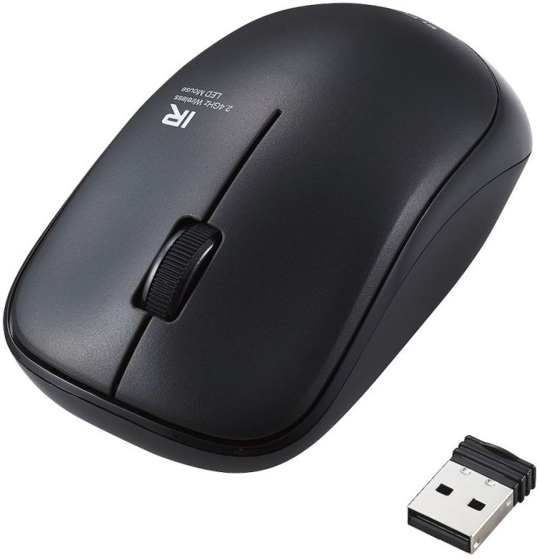 �R�ۏȓd�� ���C�����XIR�}�E�X(3�{�^��) �u���b�N M-IR07DRKBK