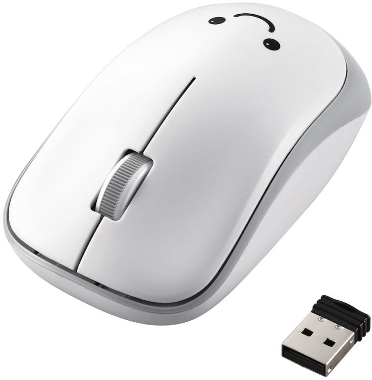 �R�ۏȓd�� ���C�����XIR�}�E�X(3�{�^��) �z���C�g M-IR07DRKWH