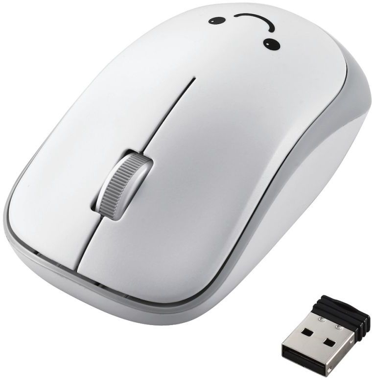 �R�ۏȓd�� ���C�����X�É�IR�}�E�X (3�{�^��) �z���C�g M-IR07DRSKWH