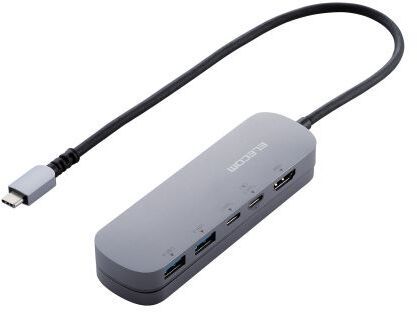 Type-C ドッキングステーション/アルミボディ/固定用スタンド/USB-A×2/HDMI/USB-C×2/シルバー DST-C18SV