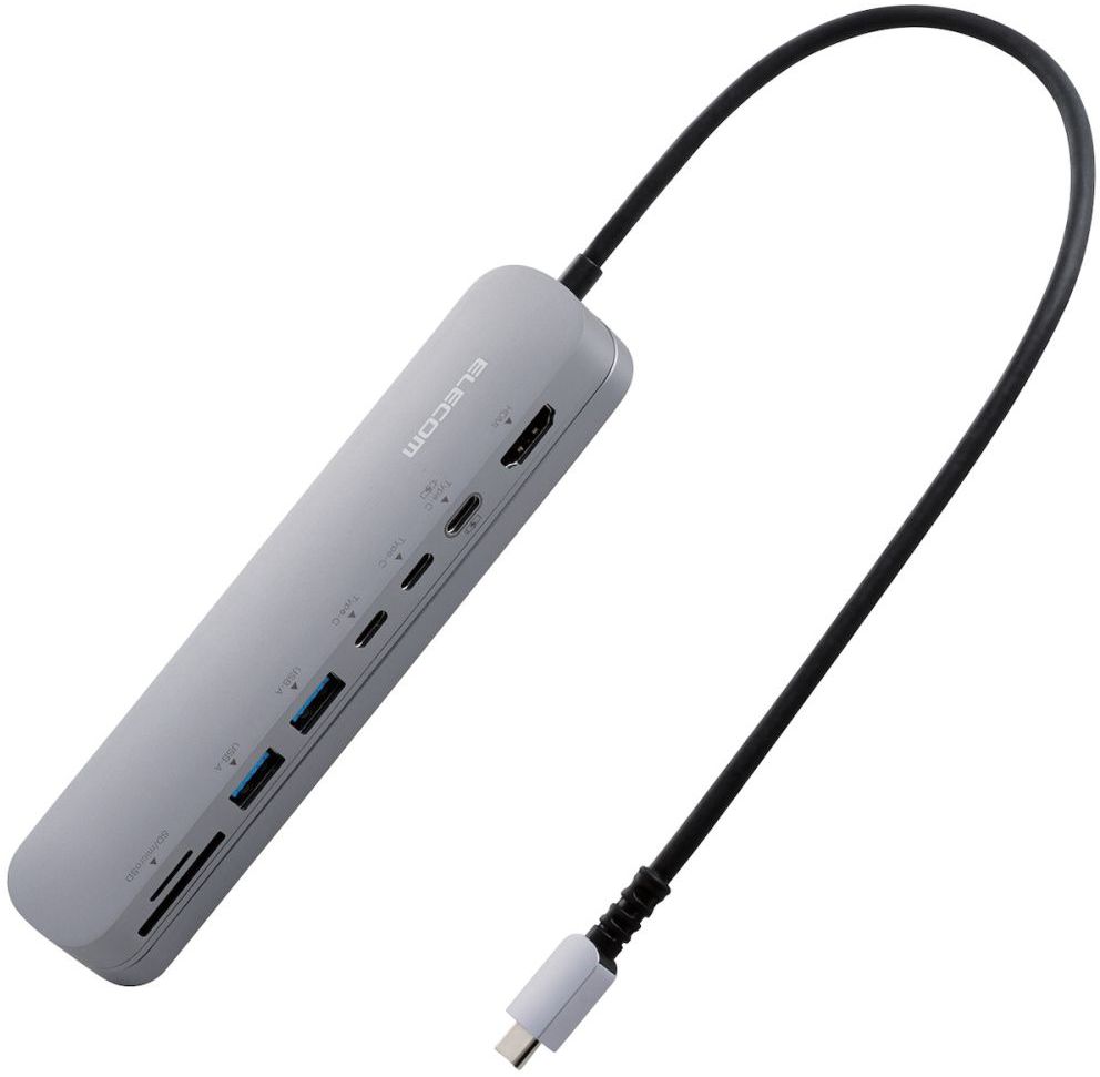 Type-C �h�b�L���O�X�e�[�V����/�A���~�{�f�B/�Œ�p�X�^���h/USB-Ax2/HDMI/USB-Cx3/SD+microSD DST-C22SV