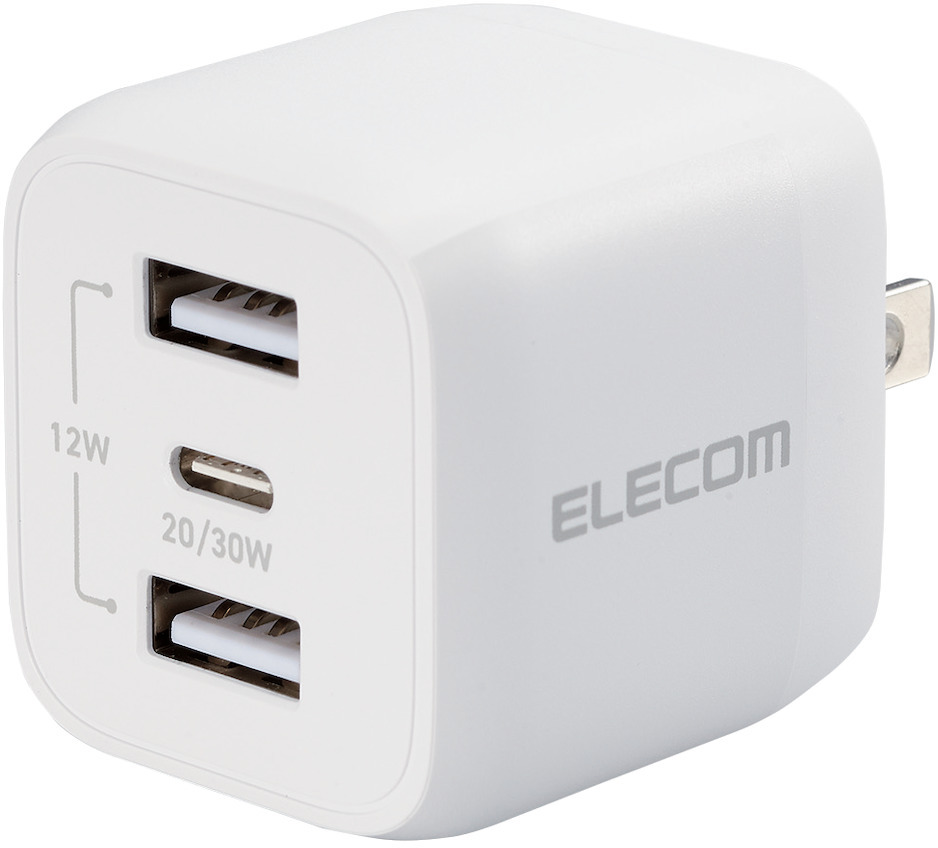 AC�[�d��/USB�[�d��/USB PD�Ή�/32W/USB-C1�|�[�g/USB-A2�|�[�g/�X�C���O�v���O/�z���C�g MPA-ACCP4032WH