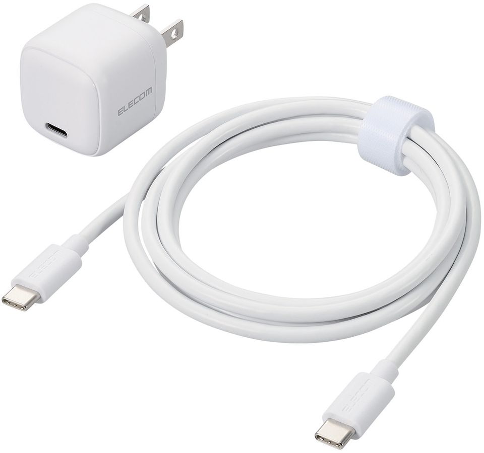 スマホ・タブレット用AC充電器/USB PD/20W/USB-C1ポート/C-Cケーブル付属/1.5m/ホワイト MPA-ACCP7620WH