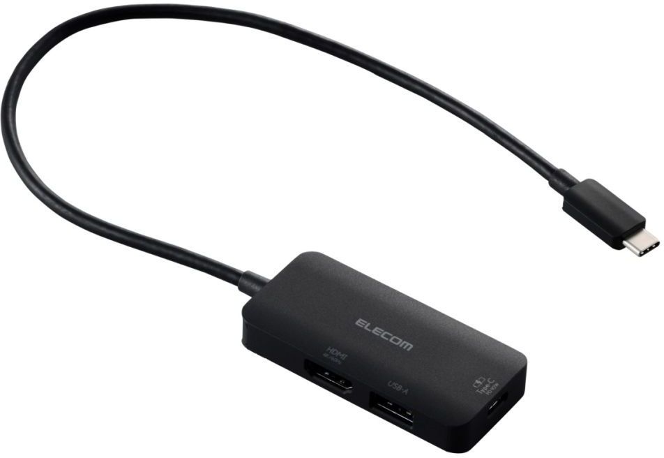 Type-C �h�b�L���O�X�e�[�V����/USB-C×1/USB-A×1/HDMI×1/�u���b�N DST-C31BK