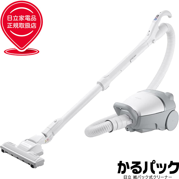 HITACHI 日立 掃除機 紙パック式クリーナー かるパックCV-KV70M W