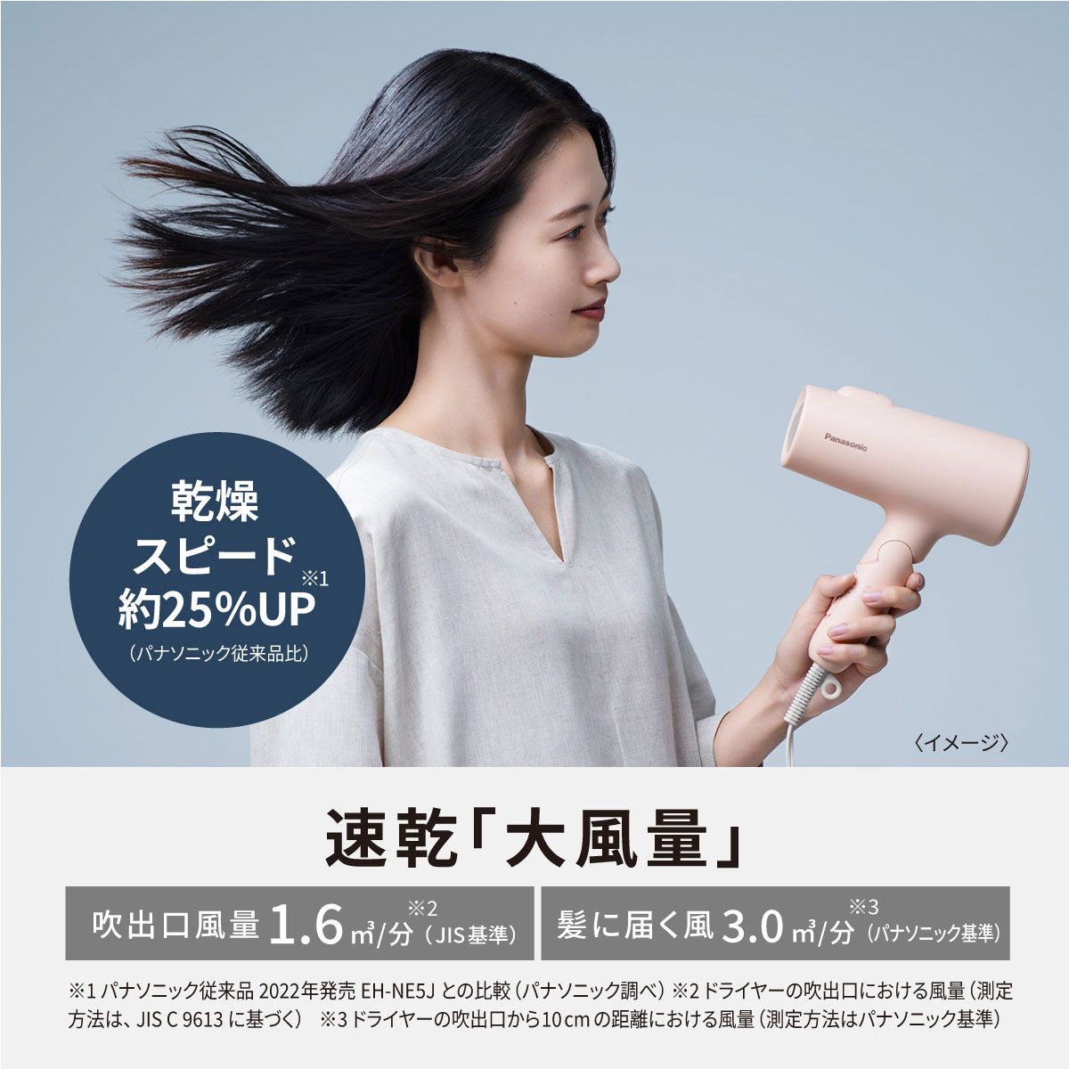 Panasonic パナソニック EH-NE5L-H(ダークグレー) ヘアードライヤー 