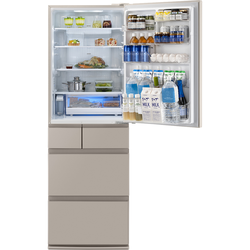 送料設置無料　Panasonic　人気モデル冷蔵庫　406L 冷蔵庫 EXタイプ ハーモニーホワイト NR-E41EX1-W [幅60cm /406L /5