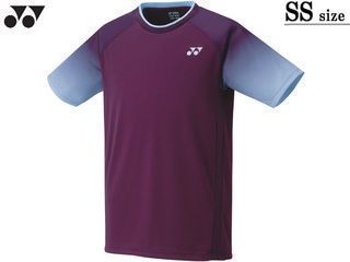 ユニセックス ゲームシャツ(フィットスタイル) SSサイズ ワイン 10469-021