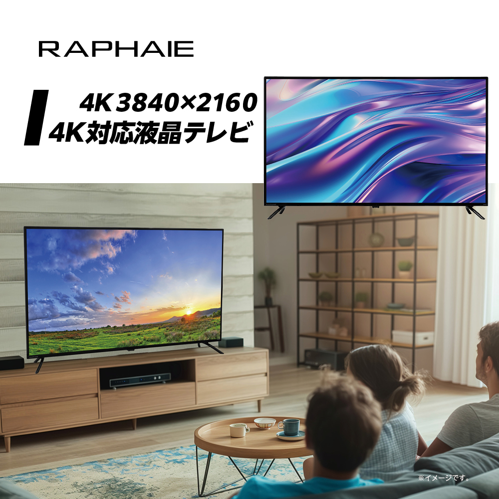 DOSHISHA ドウシシャ RL50RD02 50V型 4K 液晶テレビ RAPHAIE